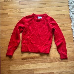 Old Navy Bright Red Crew Neck Sweater